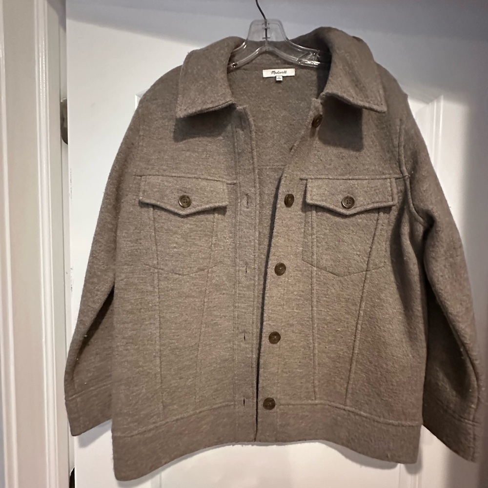 Madewell Tan Button-Up Jacket
